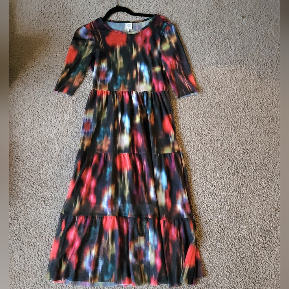 Mesh colorful dress